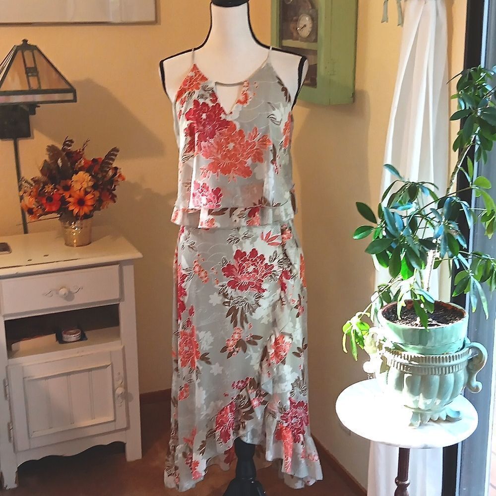 En Focus Studio Layered Floral Dress